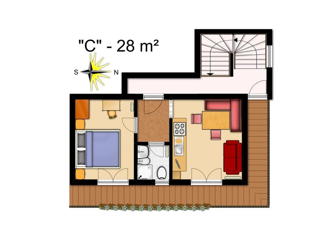 Apartament Ciasa Col Cuch La Villa  Zewnętrze zdjęcie